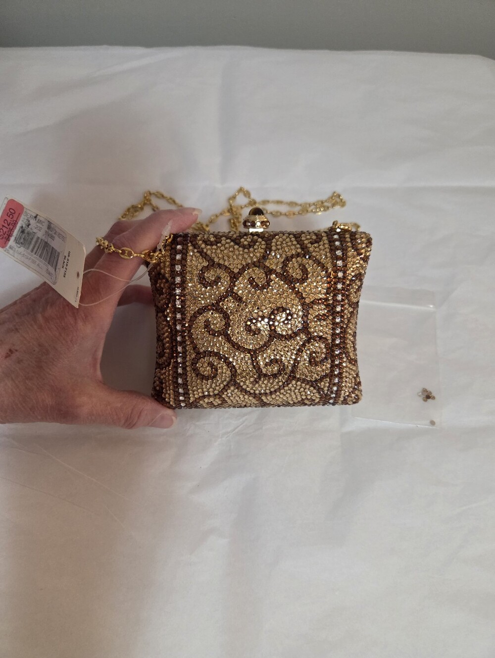 Kate Landry Rhinestone Evening Bag. - Picture 3 of 8